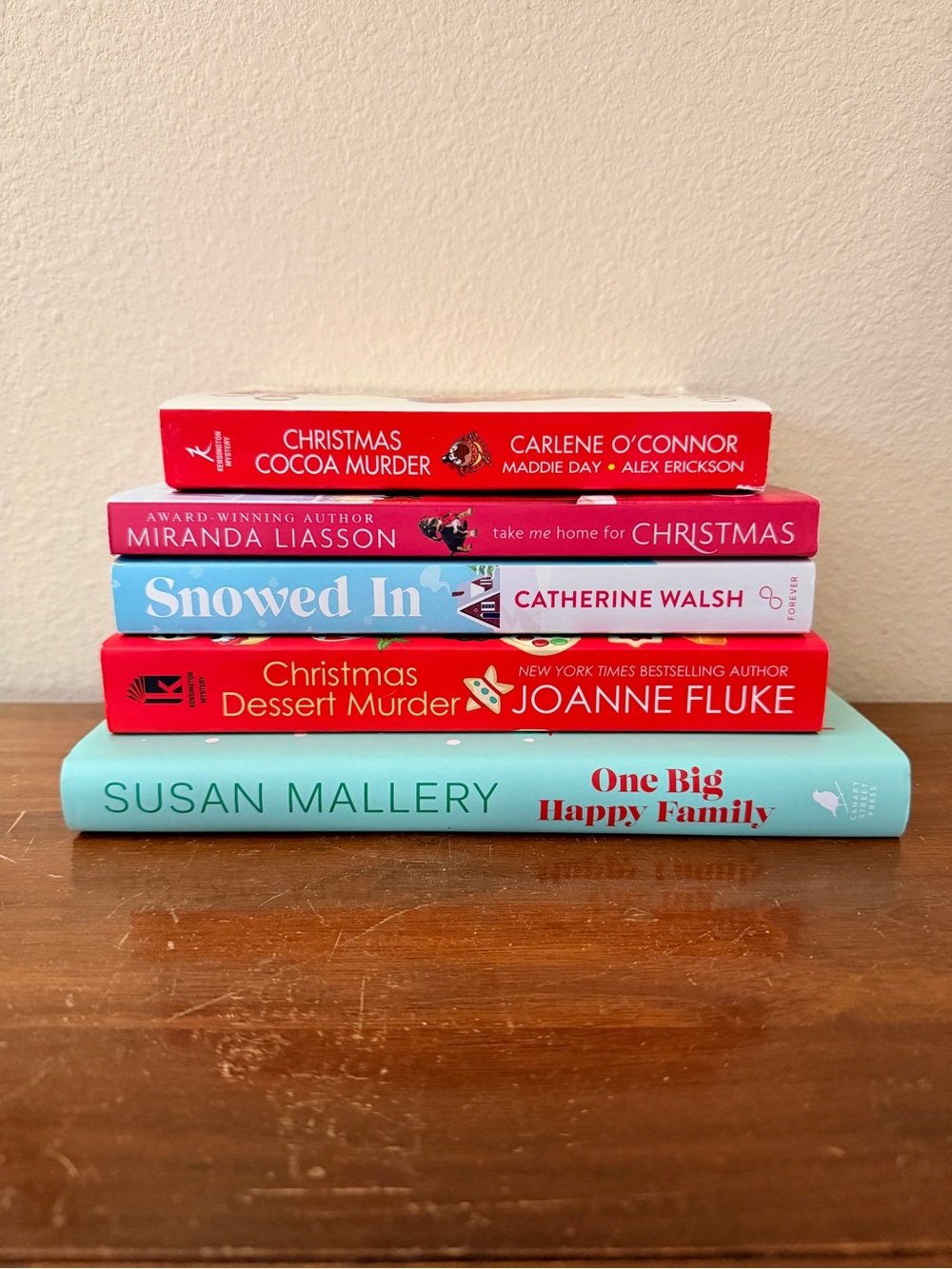 Set of Five Fabulous Christmas Romance/Mystery Books (Used)